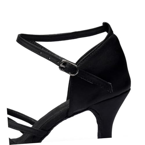 Sosoport Damen High Heel Sandalen Absatz Soft Soled Latein Tanzschuhe aus Satin PU Schwarz für Sommer Arbeit und Lateintanz Sosoport Damen High Heel Sandalen Absatz Soft Soled Latein Tanzschuhe aus Satin PU Schwarz für Sommer Arbeit und Lateintanz von Sosoport