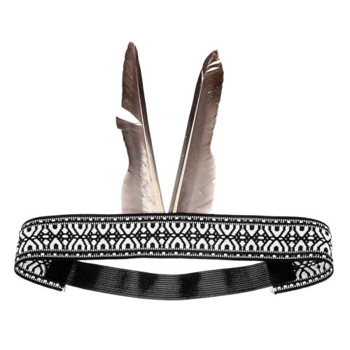 Sosoport Feder Stirnband Einfache Und Modische Feder -kopfschmuckleichter Und Komfortables Stirnband Für Festivalfeierlichkeiten Carnival Prop Party Haarzubehör Accessoire von Sosoport