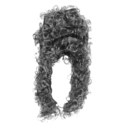 Sosoport Kolonialperücke Lockige Richterperücke Synthetische Lange Perücke Für Damen Und Herren Anwaltskostümzubehör Halloween-perücke Atmungsaktiv Leicht Vielseitig Einsetzbar Für von Sosoport