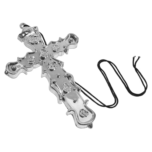 Sosoport Halloween Piraten Halskette für Damen Silberner Anhänger mit Detaillierter Gestaltung Vielseitiges Dekorationsspielzeug für Halloween Rollenspiele Choker für Festliche Anlässe Sosoport Halloween Piraten Halskette für Damen Silberner Anhänger mit Detaillierter Gestaltung Vielseitiges Dekorationsspielzeug für Halloween Rollenspiele Choker für Festliche Anlässe von Sosoport