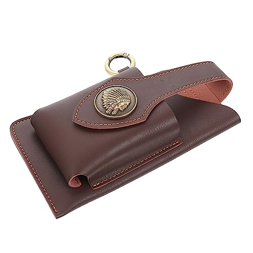 Sosoport Handytasche Aufbewahrungstasche Gürteltasche Für Männer Fitnessgürtel Herren Hüfttasche Reise-gürteltasche Gürteltaschen Für Herren Hüfte Telefon Reisen Mini Kleine Tasche Pu-Leder von Sosoport