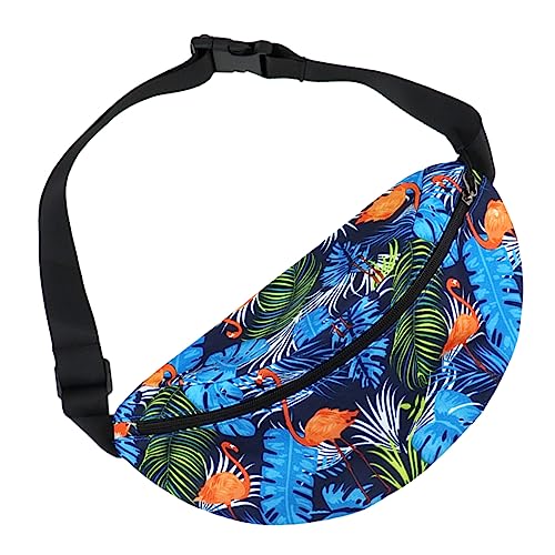 Sosoport Hüfttasche Aus Nylon Mit Digitaldruck Sport-bauchbeutel Outdoor-brustbeutel Laufbeutel Handytasche Dunkelblau Für Täglichen Gebrauch Und Reisen von Sosoport