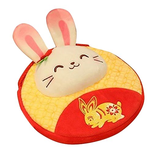 Sosoport Kaninchen -brieftaschenspielzeug Hase Plüsch Für Party Mini Münze Chinesische Geldbörse Taschen Zum Mondneujahr Tiertaschen Neujahr Tasche Münztasche Pp Baumwolle von Sosoport