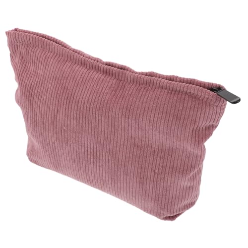 Sosoport Make-up-Tasche Aus Cord Für Damen Reisetasche Mit Reißverschluss Kulturtasche Zur Aufbewahrung Von Lippenstiften Nagellack Und Kleinen Utensilien Praktische Beauty-Tasche Für von Sosoport