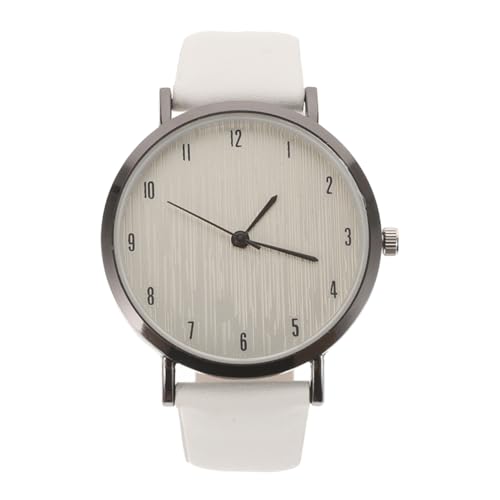 Damen Quarzuhr Armbanduhr Handgelenk Der Frauen Gummibanduhr Damen Silikonarmband Uhren Für Silikonarmbänder Damen Handgelenk Großartig Leder Holzmaserung Schmücken Weiß Fräulein von Sosoport