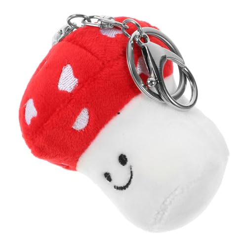 Sosoport Plüsch Pilz Schlüsselanhänger Lustige Weiche Dekoration für Taschen Rucksäcke und Geldbörsen Handgemacht mit Hochwertigem Material als für Täglichen Gebrauch von Sosoport