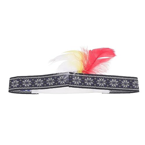 Sosoport -stirnband Hippie-kopfschmuck Karnevalskopfschmuck Stirn Kopfschmuck Stirnband Für Mädchen Stirn-kopfschmuck Kopfbedeckung Für Mädchen Kostüm -haarband Kind Bilden Kleidung Feder von Sosoport