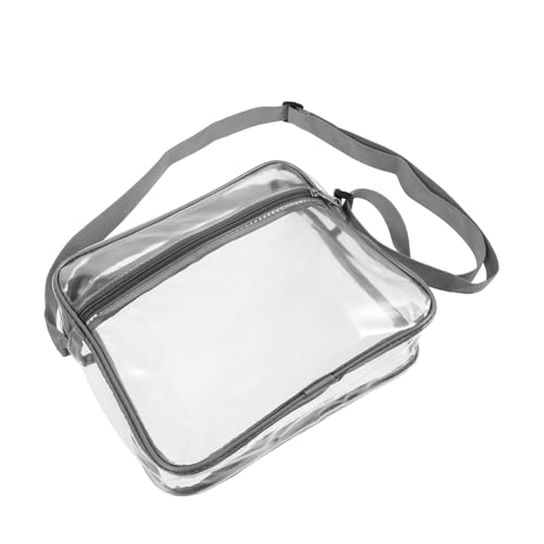 Sosoport Transparente Umhängetasche Frau Anwesend Klarsichtbeutel Durchsichtige Umhängetasche Schultertasche Reiseutensilien Multifunktionale Klare Tasche Bilden Kleine Tasche Fräulein PVC von Sosoport