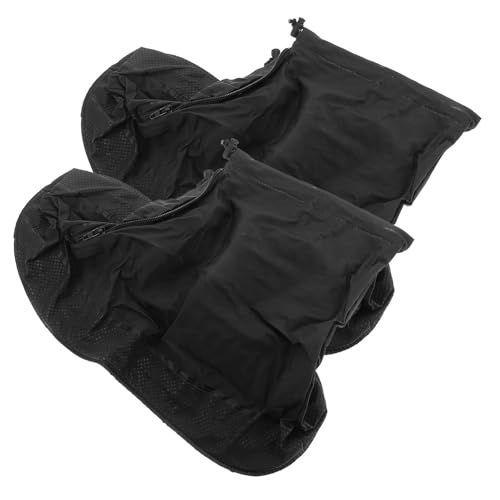 Sosoport wasserdichte Regen Überschuhe mit Reißverschluss rutschfeste Verschleißfeste Schuhschoner Wiederverwendbare Leichte Schuhüberzieher für Erwachsene Schutz vor Nässe und von Sosoport