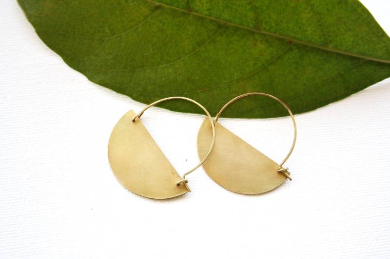 Halbmond Ohrringe Für Damen Aus Messing Gold Metal Einfach Alltag Halbmond Ohrringe Für Damen Aus Messing Gold Metal Einfach Alltag von SosyGallery