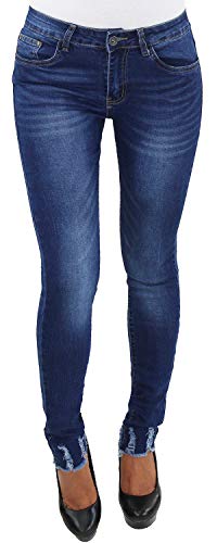 Blaue Skinny Damen Jeans Röhre Röhrenjeans Hose Hüft Stretch Slim Fit A S/36 von Sotala