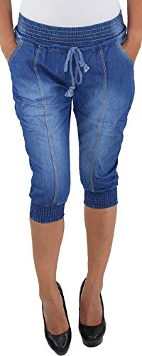 Boyfriend Harems Aladin Pump Pluder 3/4 Jeans Chino Hose Shorts Capri Bermuda B 40 (L) von Sotala