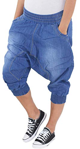 Boyfriend Harems Aladin Pump Pluder 3/4 Jeans Chino Hose Shorts Capri Bermuda D 36 (S) von Sotala