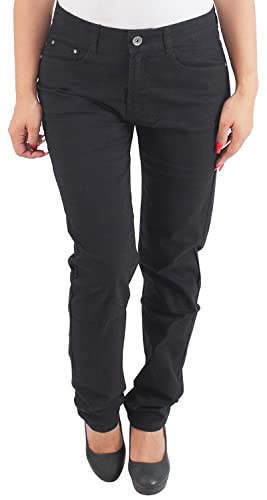 Damen Skinny Jeans Röhrenjeans Hüftjeans Hüfthose Slim Fit Hose Stretchjeans Schwarz Bis 5XL Übergröße von Sotala