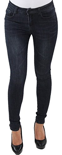 Damen Skinny RÖHREN Stretch HÜFT Jeans Hose Slim FIT BLAU RÖHRENJEANS HÜFTJEANS K0090 S/36 von Sotala