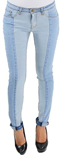 Damen Skinny Slim Fit Röhren Jeans Hose Stretch Hüft Baggy Damenjeans Blau SHL SHL16141 S/36 von Sotala