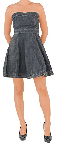 Damen Sommerrock Jeanskleid Rock Minirock Jeansrock Sommerkleid Dress Kleid L/40 von Sotala