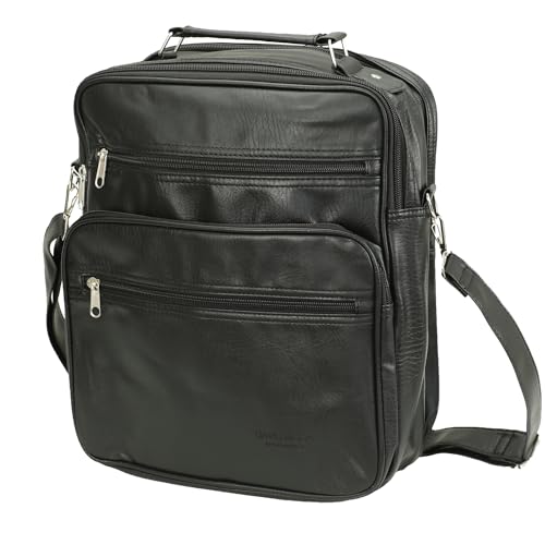 Sotala Business Arbeitstasche Herren Damen – Leder Umhängetasche/Schultertasche/Messenger Bag – Wasserabweisend, viele Fächer, Flugbegleiter Tasche, Handgepäck geeignet, mit Tragegurt & Zipper von Sotala