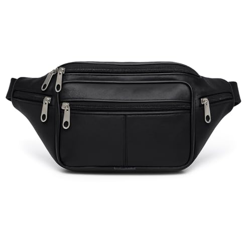 Gürteltasche Bauchtasche Hüfttasche Schwarz Echt Leder Umhängetasche Bag Geldbörse Rindsleder Crossbag von Sotala