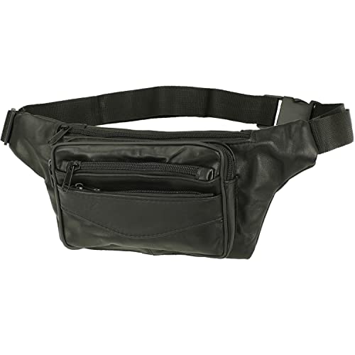 Gürteltasche Bauchtasche Hüfttasche Schwarz Echt Leder Umhängetasche Bag Geldbörse von Sotala