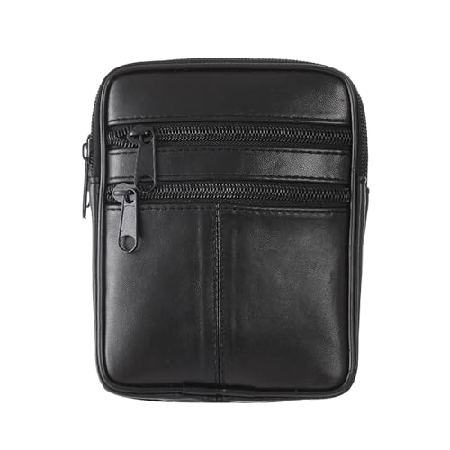 SOTALA Leder HÜFTTASCHE - Gürtelbörse Gürteltasche Bauchtasche Portemonnaie Geldbörse Echt Leder in Schwarz von Sotala