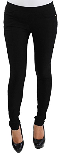 Legging Leggins Jeggins Jeggings Tregging Röhre Röhrenhose Stretch Skinny Hose in 8 Farben Schwarz S/36 von Sotala