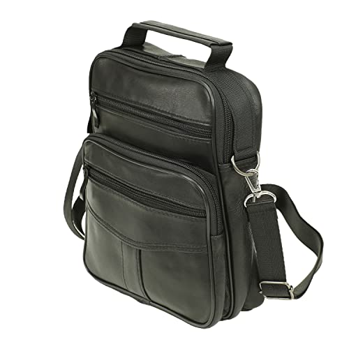 SOTALA Hherren Arbeitstasche Umhängetasche Herrentasche Schultertasche Messenger Flugbegleiter in Schwarz Echt Leder von Sotala
