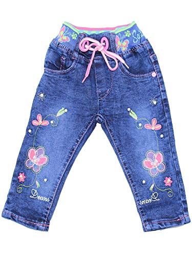 Sotala Baby Girly Mädchen Kinderhose Kinderjeans Jeans Hose mit Gummizug elastischer Bund gerader Schnitt süß putzig von Sotala