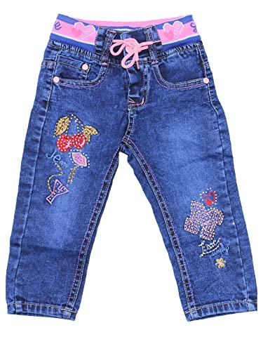 Sotala Baby Girly Mädchen Kinderhose Kinderjeans Jeans Hose mit Gummizug elastischer Bund gerader Schnitt süß putzig von Sotala