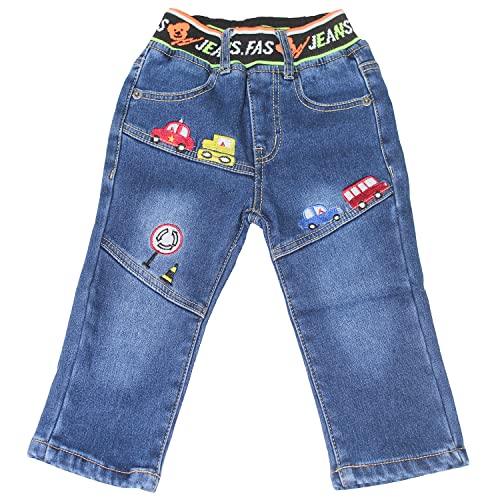 Sotala Boys Jungen Kinderhose Kinderjeans Jeans Hose Gummibund Thermohose Thermojeans Winterhose mit Fleece von Sotala