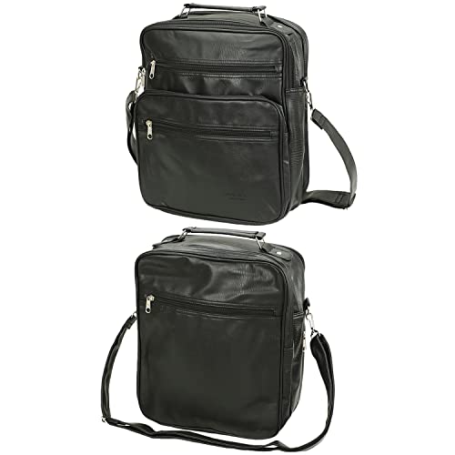 Sotala Business Arbeitstasche Herren Damen – Leder Umhängetasche/Schultertasche/Messenger Bag – Wasserabweisend, viele Fächer, Flugbegleiter Tasche, Handgepäck geeignet, mit Tragegurt & Zipper von Sotala