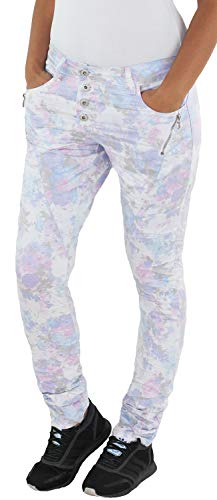 Sotala Damen Boyfriend Baggy Armee Camo Army Jeans Hüft Cargo Camouflage Harems Stretch Hose A 40 (L) von Sotala