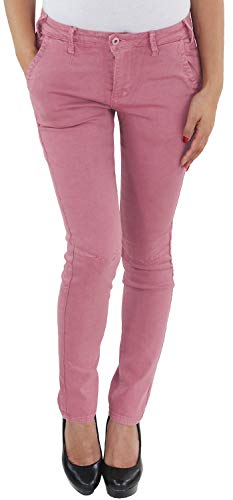 Sotala Damen Chino Skinny Röhren Business Jeans Hose Stretch Hüftjeans Hüfthose Slim Fit Damenhose viele Farben (B) Rosa 36 (S) von Sotala