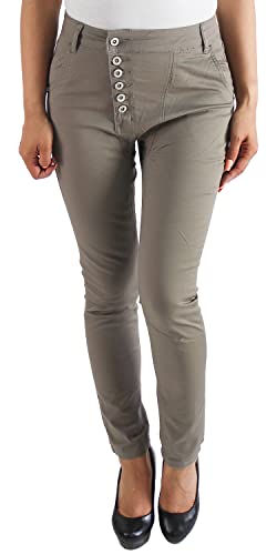 Sotala Damen Hüfthose Stretch Skinny Röhren Slim Fit Baggy Hose Chino Aladin Jeans von Sotala