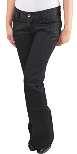 Sotala Damen Jeans Bootcut Bootcutjeans Schlaghose Schlagjeans Flared Stretch Hüftjeans Hose von Sotala