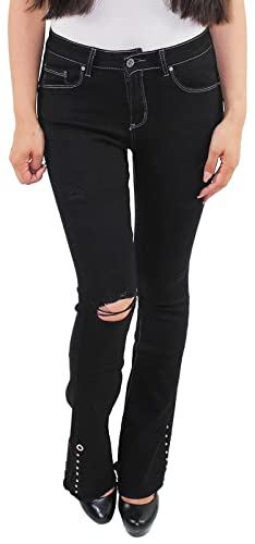 Sotala Damen Jeans Bootcut-Jeans Schlaghose Schlagjeans Flared Hüft Stretch Hose von Sotala