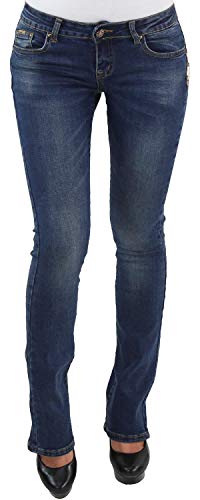 Sotala Damen Jeans Bootcut-Jeans Schlaghose Schlagjeans Flared Hüftjeans Stretch Hose von Sotala