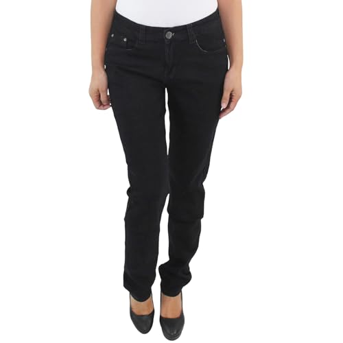 Sotala Damen Jeans Hose Jeanshose gerader Schnitt Straight Leg Stretch Plus Size bis Übergröße 5XL 50 Hüfthose von Sotala
