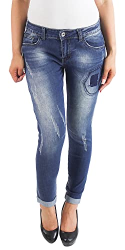 Sotala Damen Jeans mit Rissen zerrissen mit Löchern Ripped Destroyed Distressed Hose Röhrenjeans Skinny Stretchhose Damenhose Blau Sotala Damen Jeans mit Rissen zerrissen mit Löchern Ripped Destroyed Distressed Hose Röhrenjeans Skinny Stretchhose Damenhose Blau von Sotala