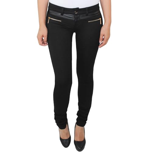 Sotala Damen Leggings Jeggings Treggings Stretch Hüft Skinny Röhren Slim Fit Hose Schwarz von Sotala