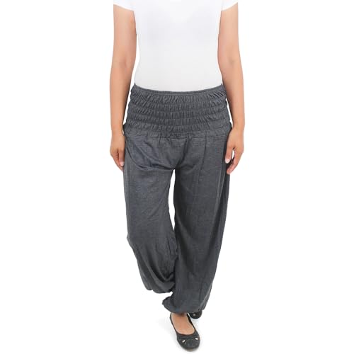 Sotala Damen Pumphose Strandhose Haremshose Hose Aladin Baggy Pluderhose Freizeithose Ballonhose Sommer von Sotala