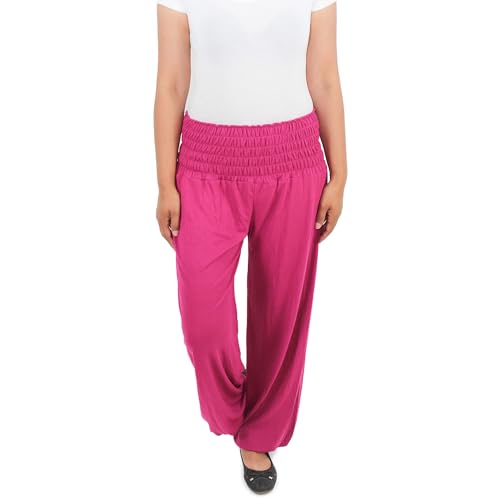 Sotala Damen Pumphose Strandhose Haremshose Hose Aladin Baggy Pluderhose Freizeithose Ballonhose Sommer von Sotala