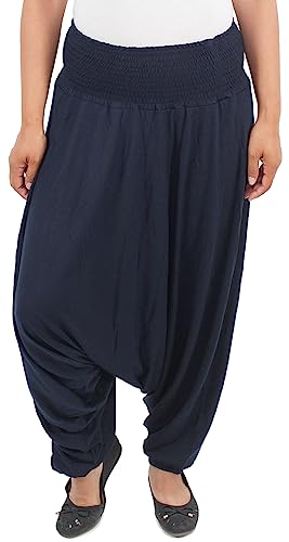 Sotala Damen Pumphose Strandhose Haremshose Hose Aladin Baggy Pluderhose Freizeithose Ballonhose Sommer von Sotala