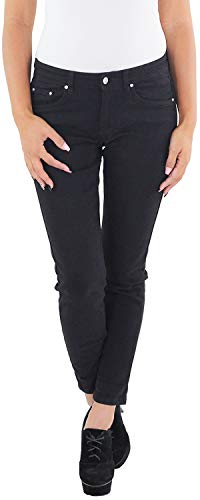 Sotala Damen Röhrenjeans Röhren Hüftjeans Hose Stretch Hüfthose Skinny Slim Fit Jeans Schwarz von Sotala