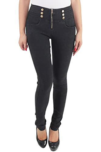 Sotala Damen Skinny Röhren Jeggings Treggings Leggings Hose Stoffhose Hüfthose Stretchhose Jeans-Look von Sotala