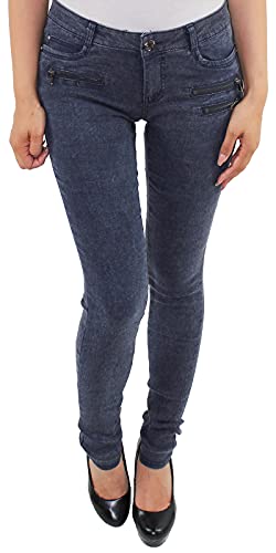 Sotala Damen Skinny Röhren Jeggings Treggings Leggings Stoff Stretch Hüft Hose Slim Fit Bleaching verwaschen von Sotala