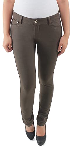 Sotala Damen Skinny Röhren Jeggings Treggings Leggings Stoff Stretch Hüft Hose Slim Fit von Sotala