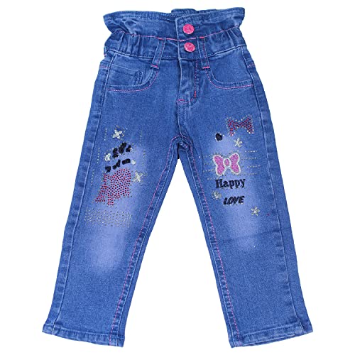 Sotala Girly Mädchen Kinderhose Kinderjeans Jeans Hose gerader Schnitt cool Stylisch von Sotala