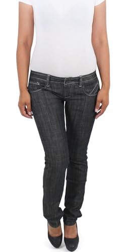 Sotala Hüftjeans Damen Jeans Stretch Hose Gerader Schnitt gerades Bein Straight-Leg Bootcut von Sotala