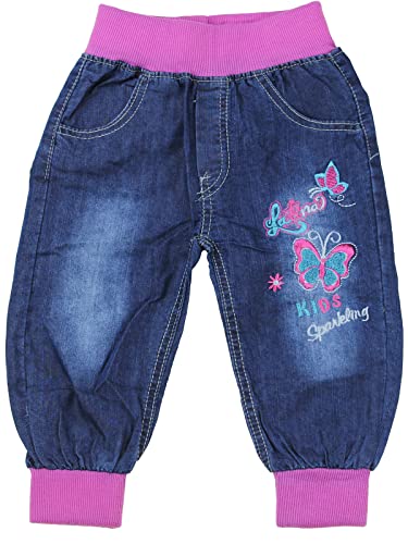 Sotala Mädchen Aladin Kinderjeans Hose 110 Schmetterlinge von Sotala